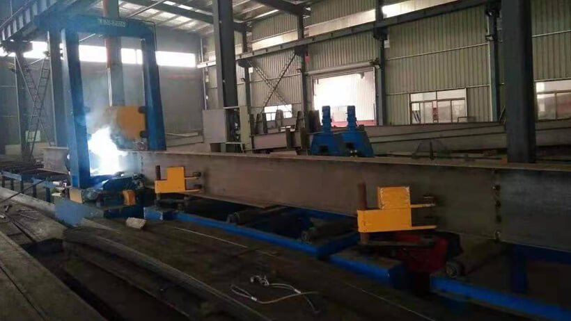 H steel assembly machine